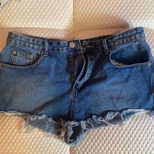 Cutoff Denim Jean Shorts